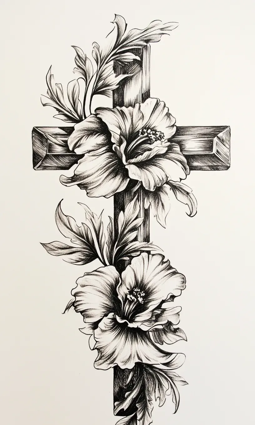 Cross Tattoo Drawings-8