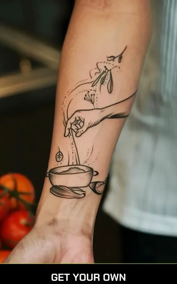 cooking chef tattoo idea