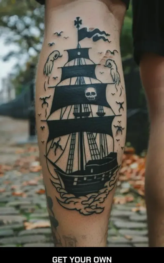ghost ship tattoo