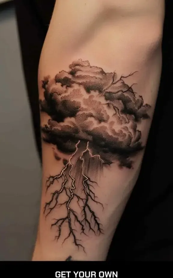 storm cloud tattoo