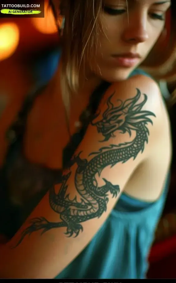 tribal dragon tattoos