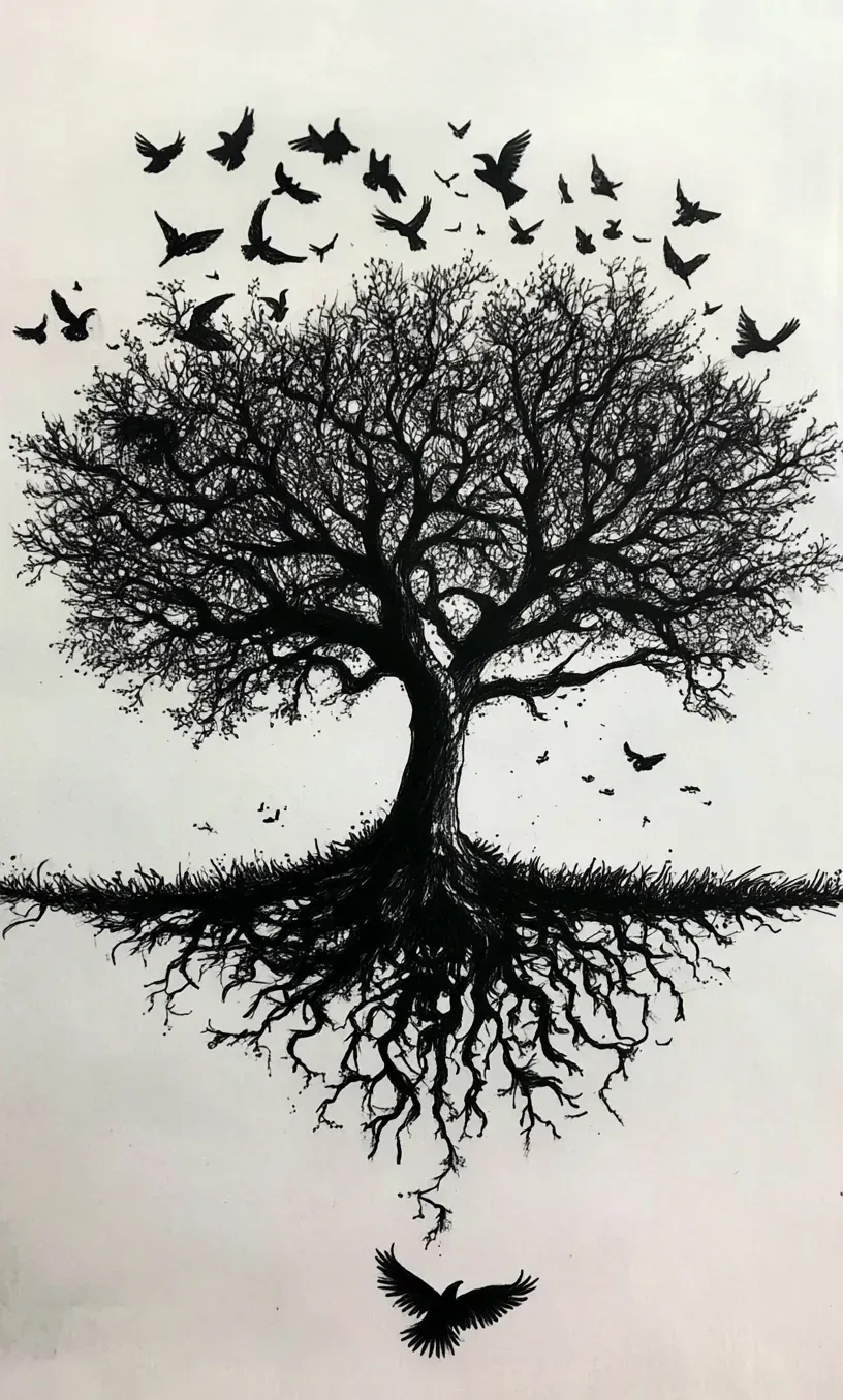 Tree Tattoo Drawing-18