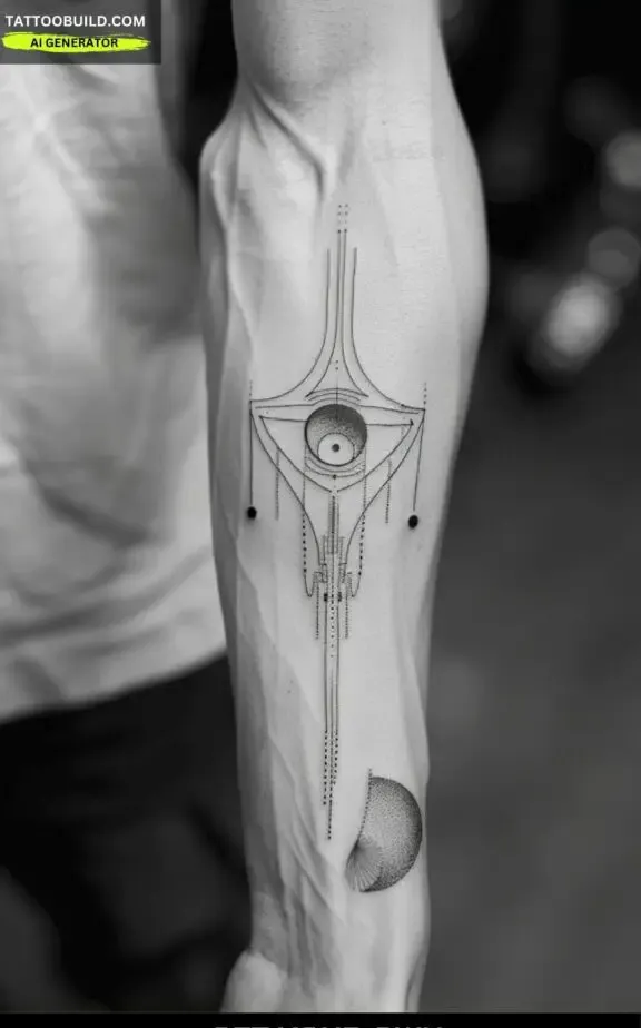 line arts meaningful tattoos for women