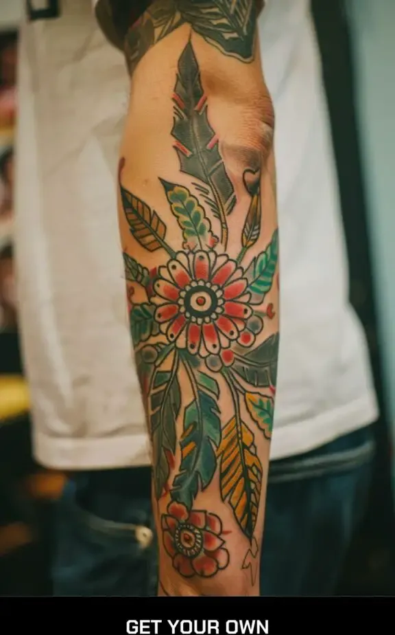 native American tribal tattoo