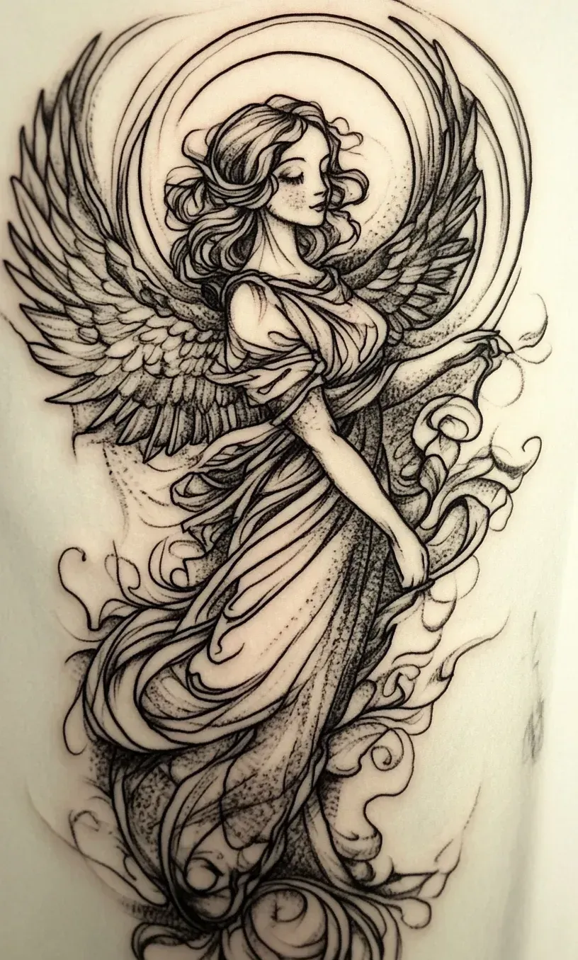 Angel Tattoo Drawings-20