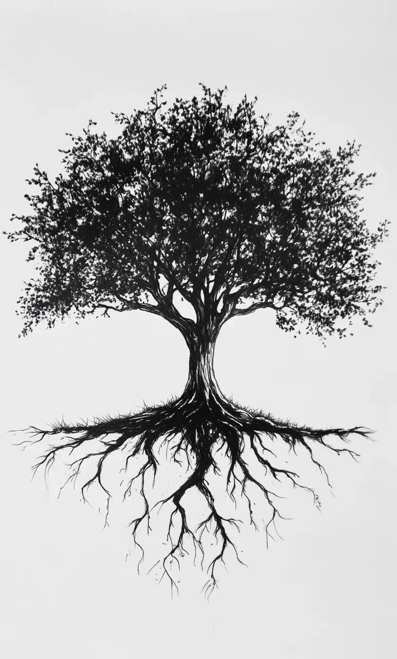 Tree Tattoo Drawing-5