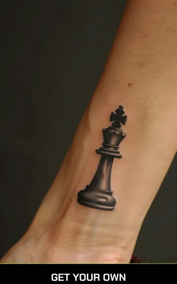 small chess piece tattoo