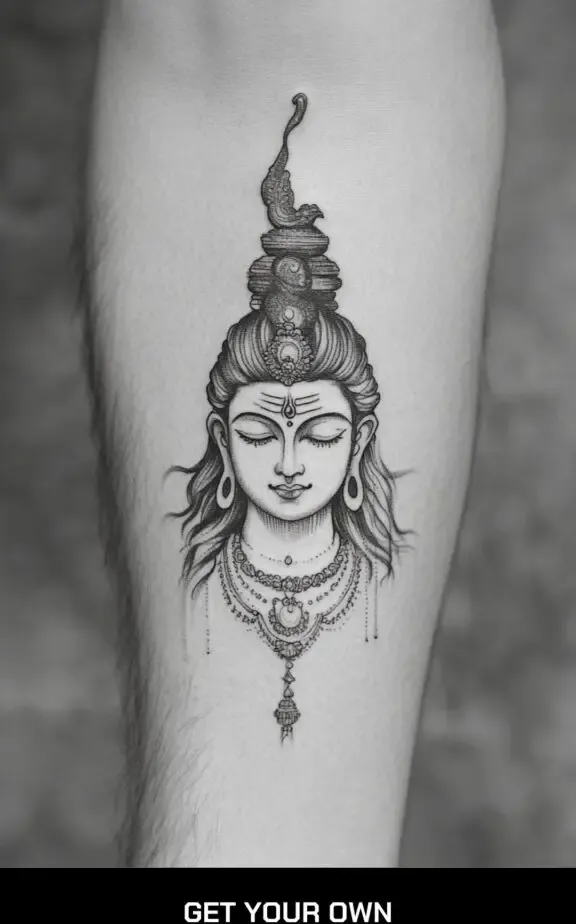 small shiva tattoo