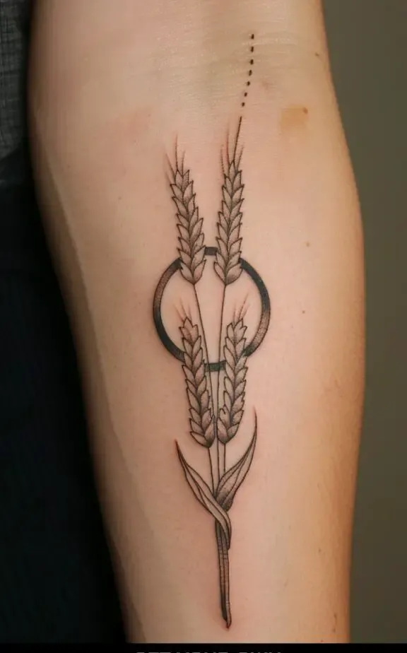Virgo star sign and wheat Tattoo Ideas