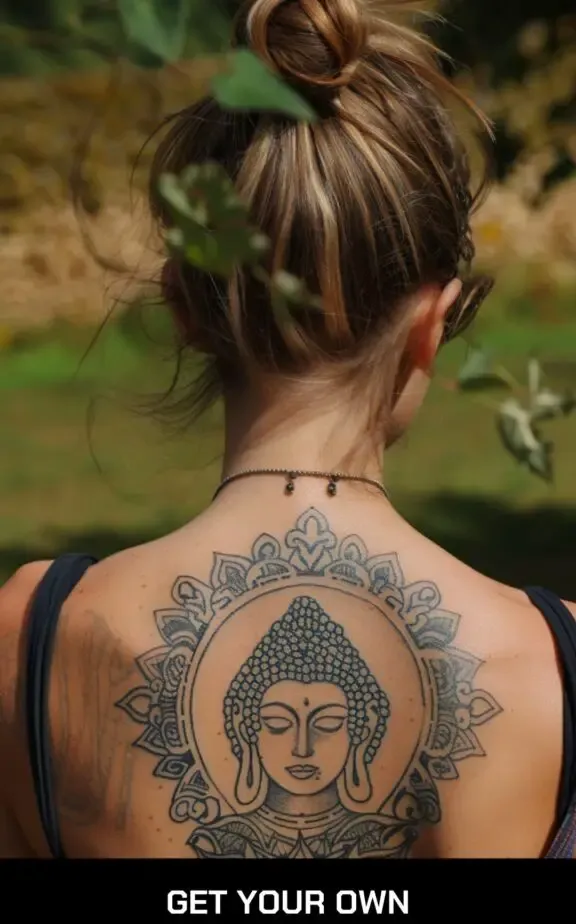 female buddha tattoo for ladies
