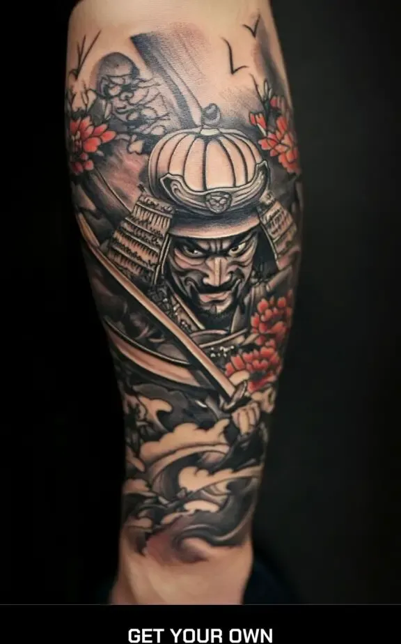 Samurai Japanese style tattoo