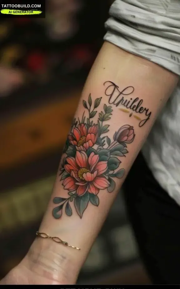 female meaningful forearm tattoos 