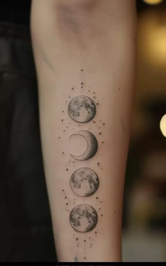 Womens tattoo back of the arm