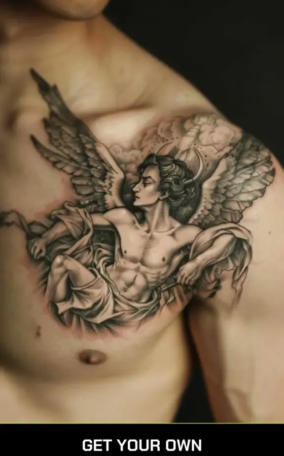 angel and demon tattoo