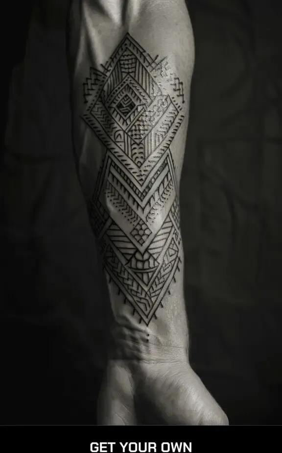 dotwork tribal tattoo