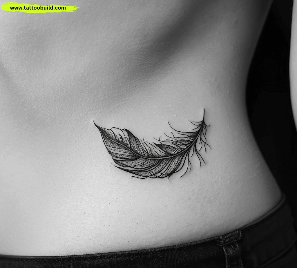 feather tattoo for women