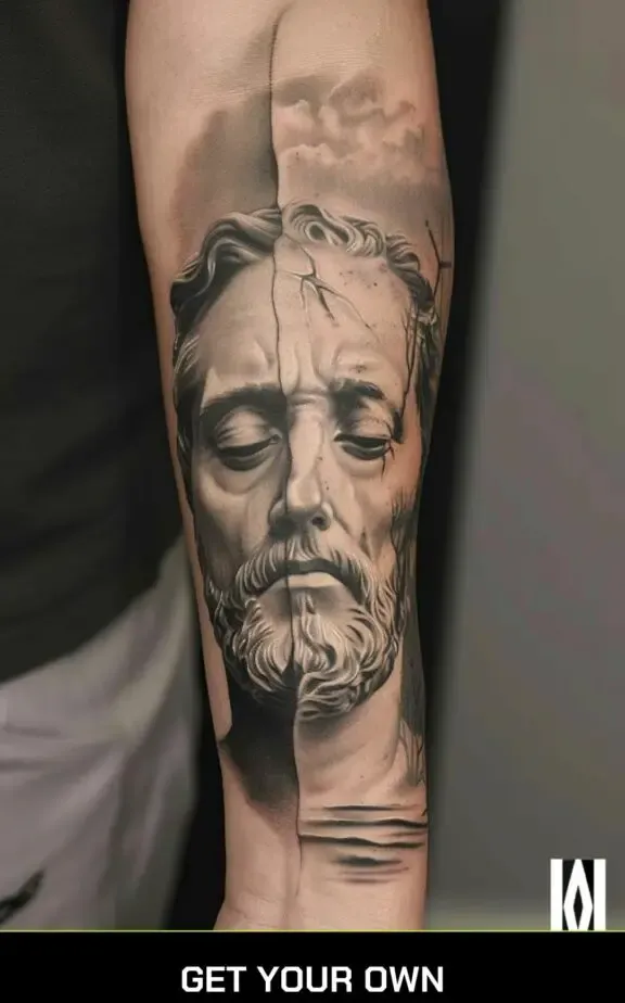 Realism sleeve tattoo ideas for male