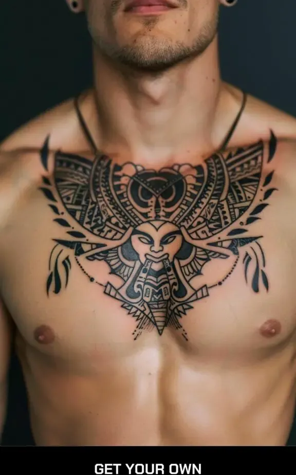 tribal chest tattoo ideas