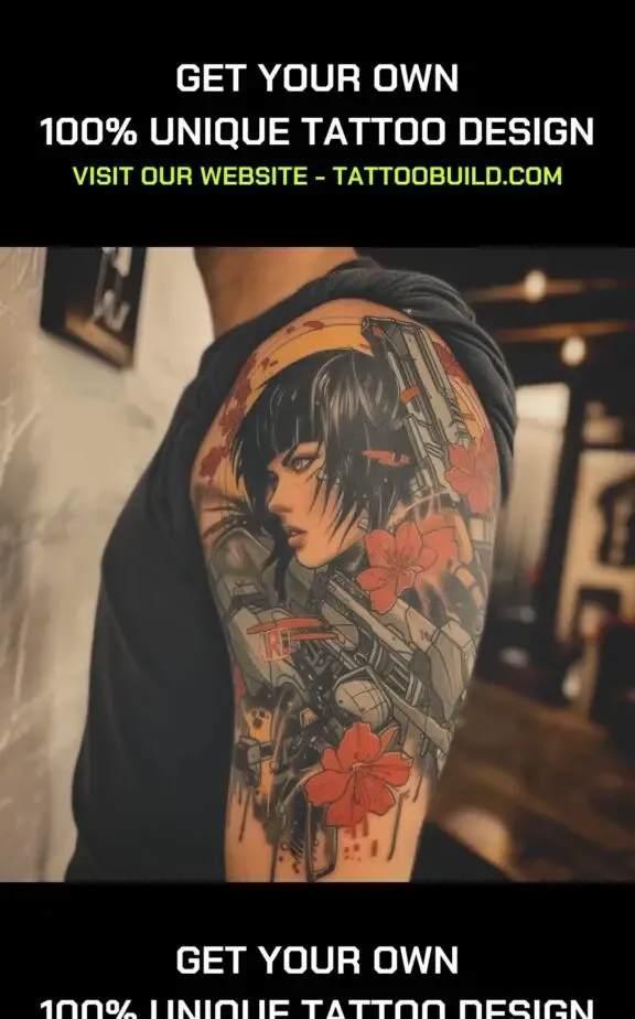  fantasy warrior tattoo idea