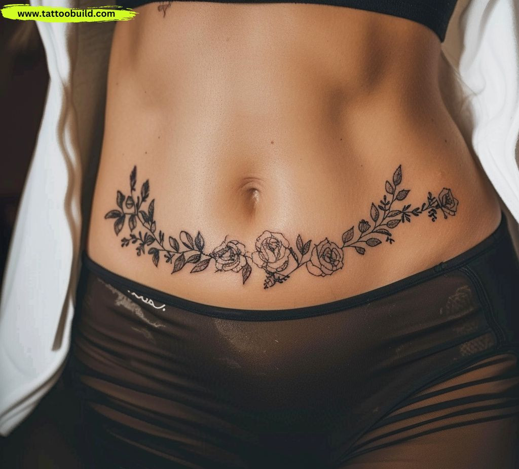lower belly tattoo
