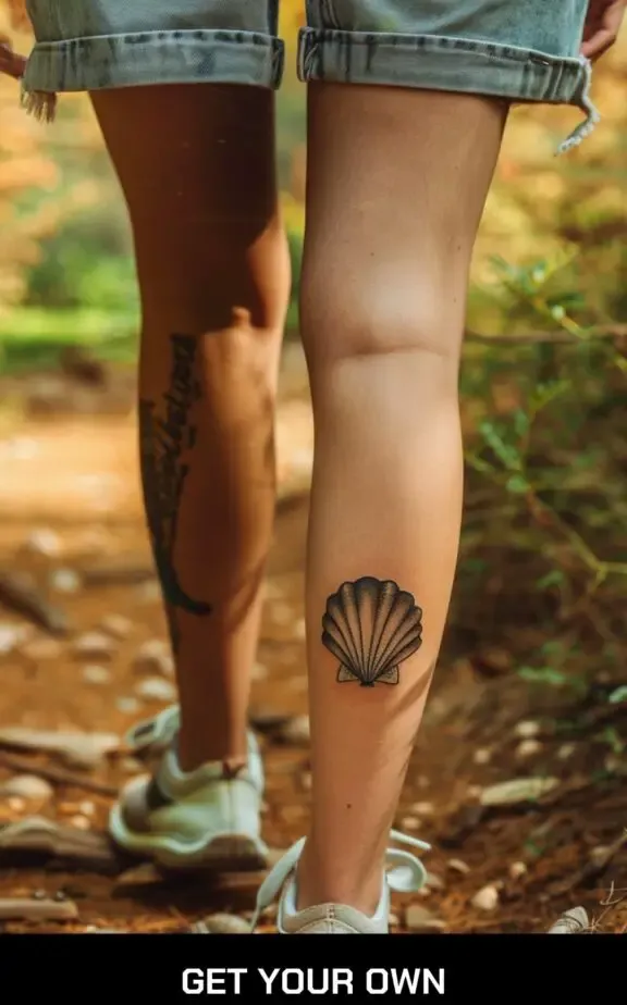 sea shell beach tattoo ideas