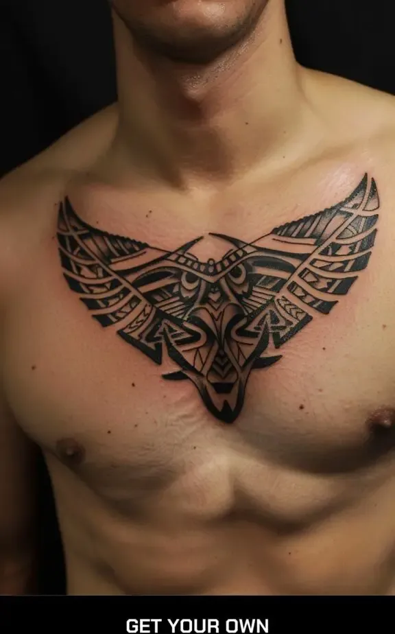 tribal chest tattoo ideas