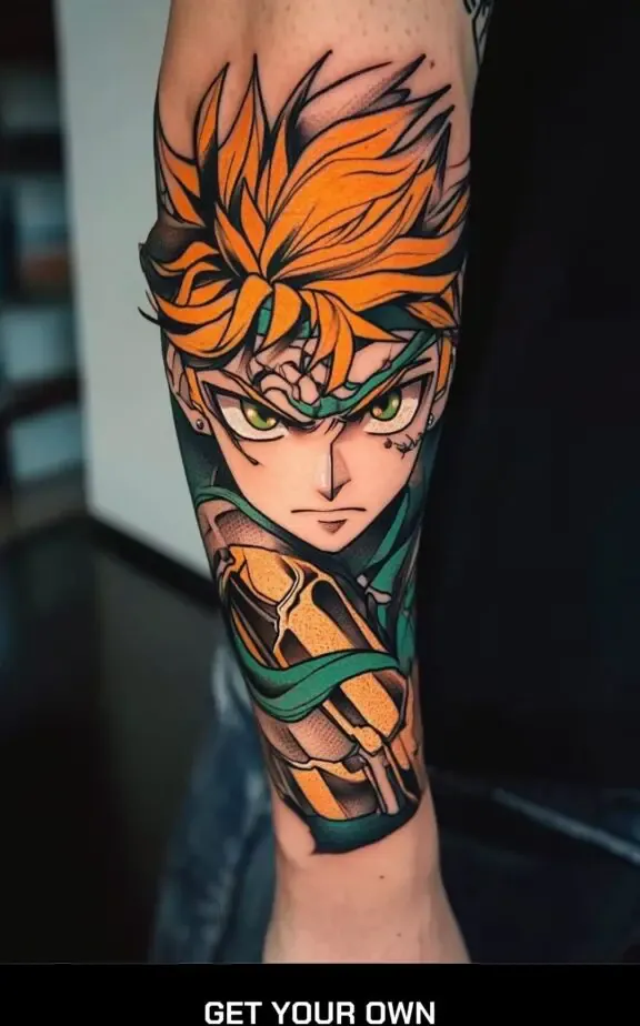 goku anime tattoo