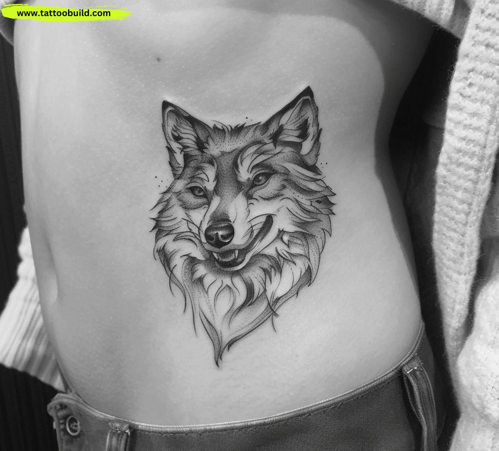 Animal ribs tattoos for women