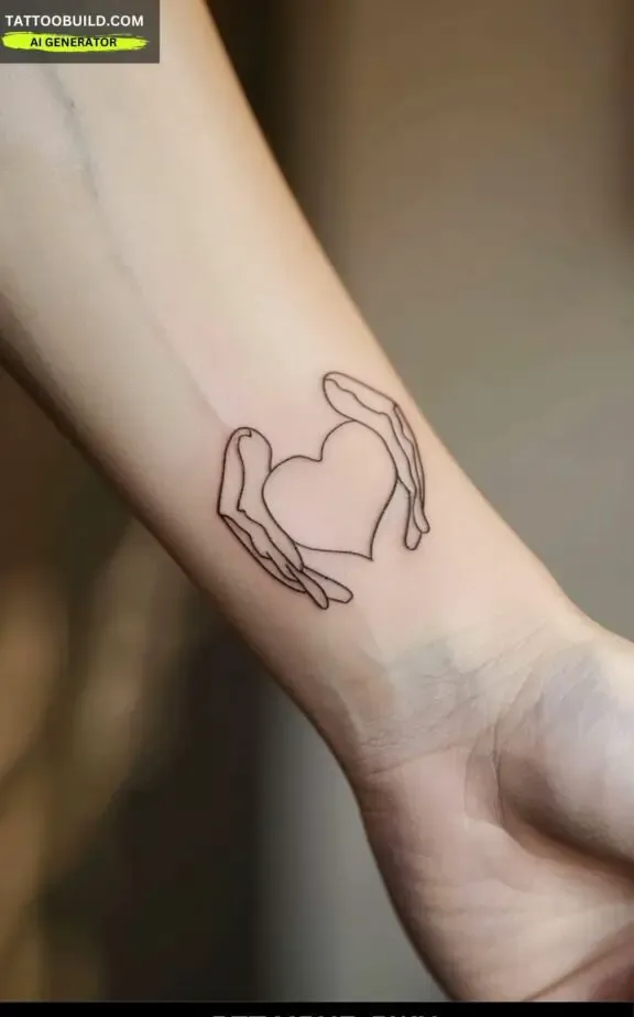 goodness tattoo ideas: heart and heart