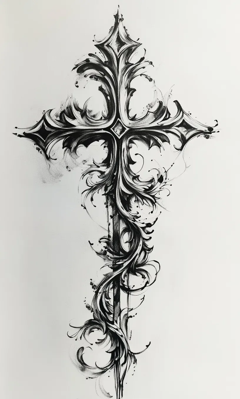 Cross Tattoo Drawings-11