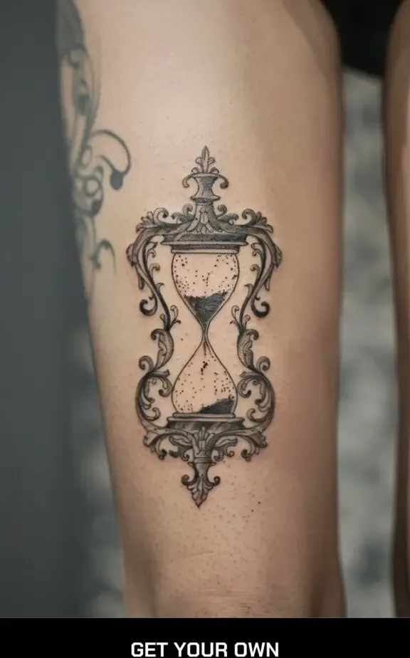 classic hourglass tattoo