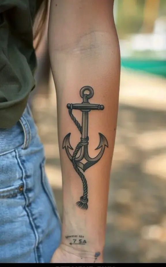 anchor tattoos for females