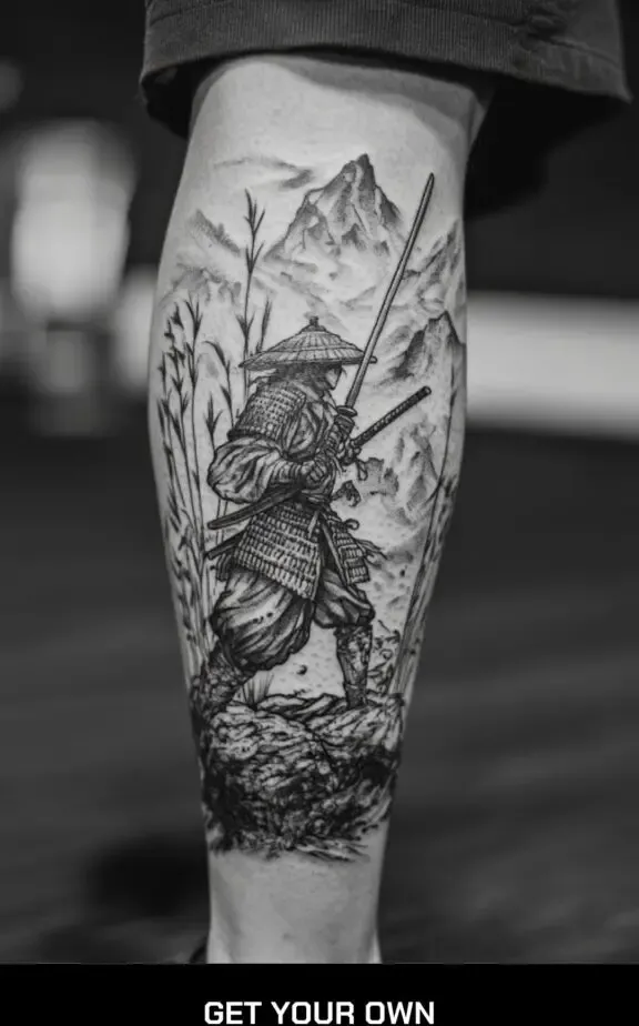 Samurai in the wilderness tattoo