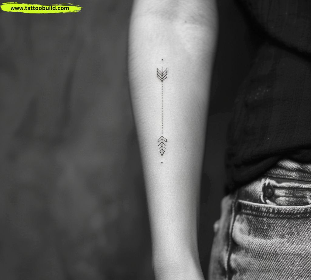 minimalist arrow tattoo idea