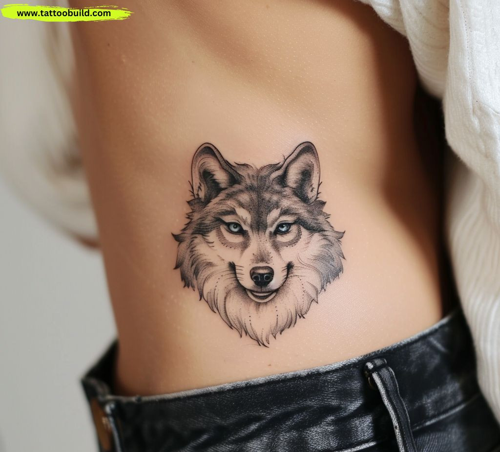 cute dog rib tattoos for women
