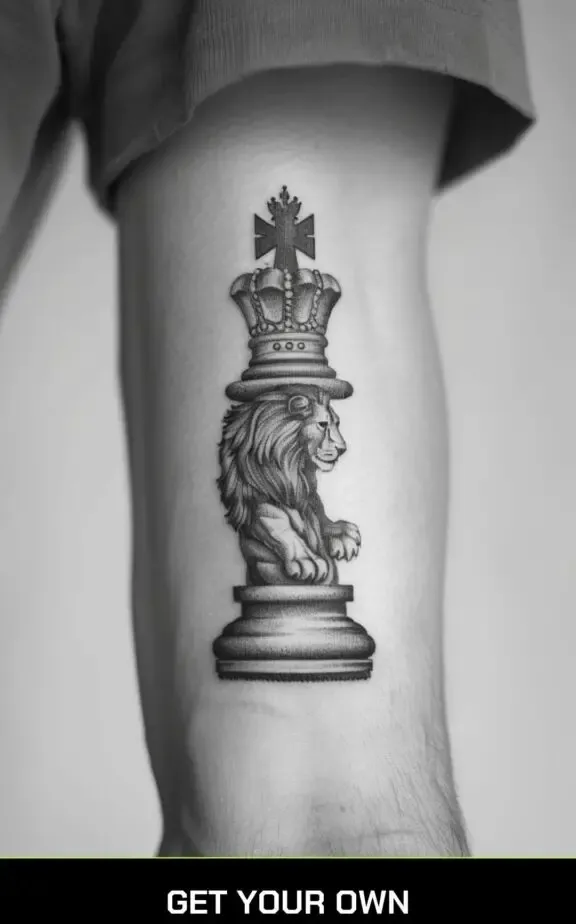 king chess piece tattoo