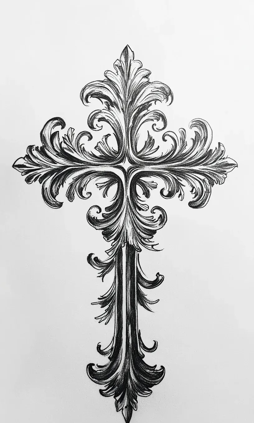 Cross Tattoo Drawings-22
