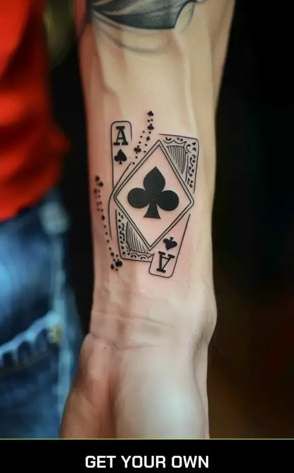 card deck poker tattoo design