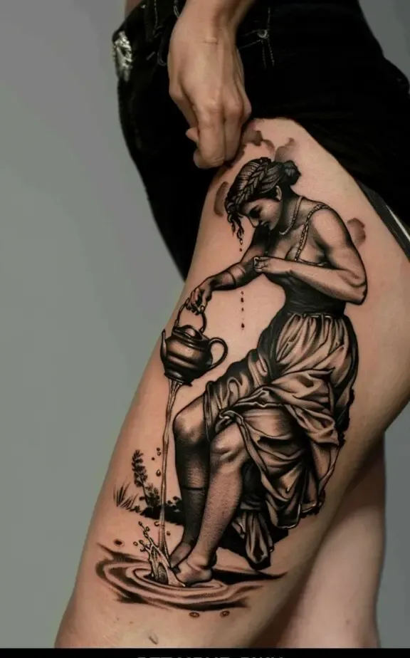 Aquarius Star Sign Tattoo Ideas