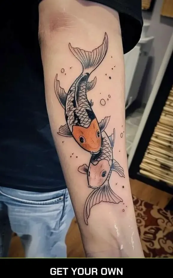 koi fish japanese tattoo design