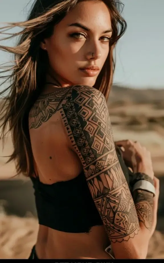 aztech tattoo for female