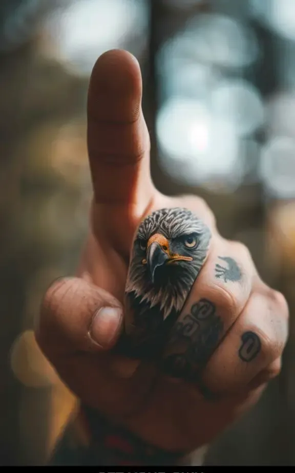 eagle head tattoo for females