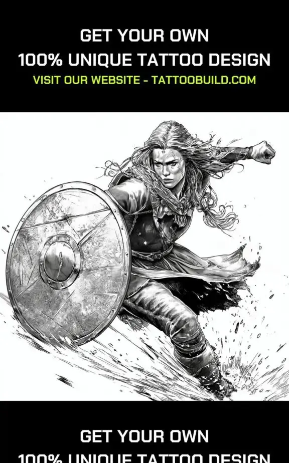  celtic warrior tattoo design idea