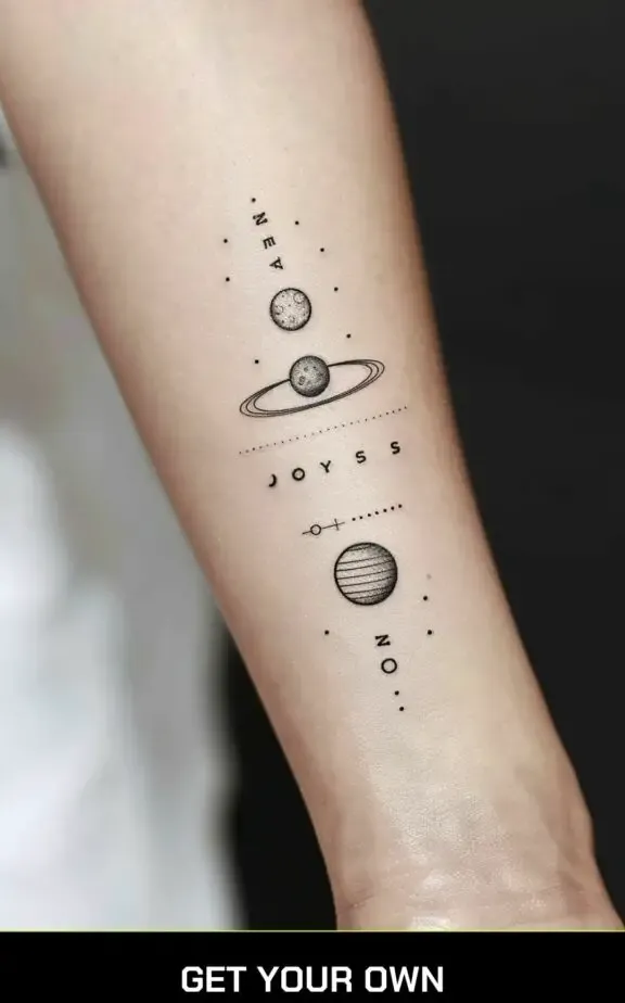planet tattoo