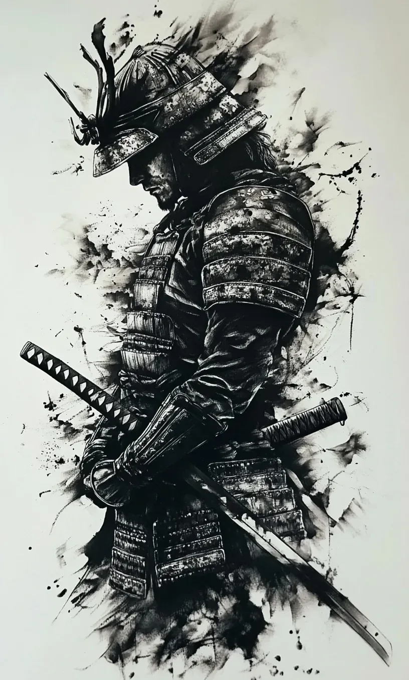 Samurai Tattoo Drawing-8