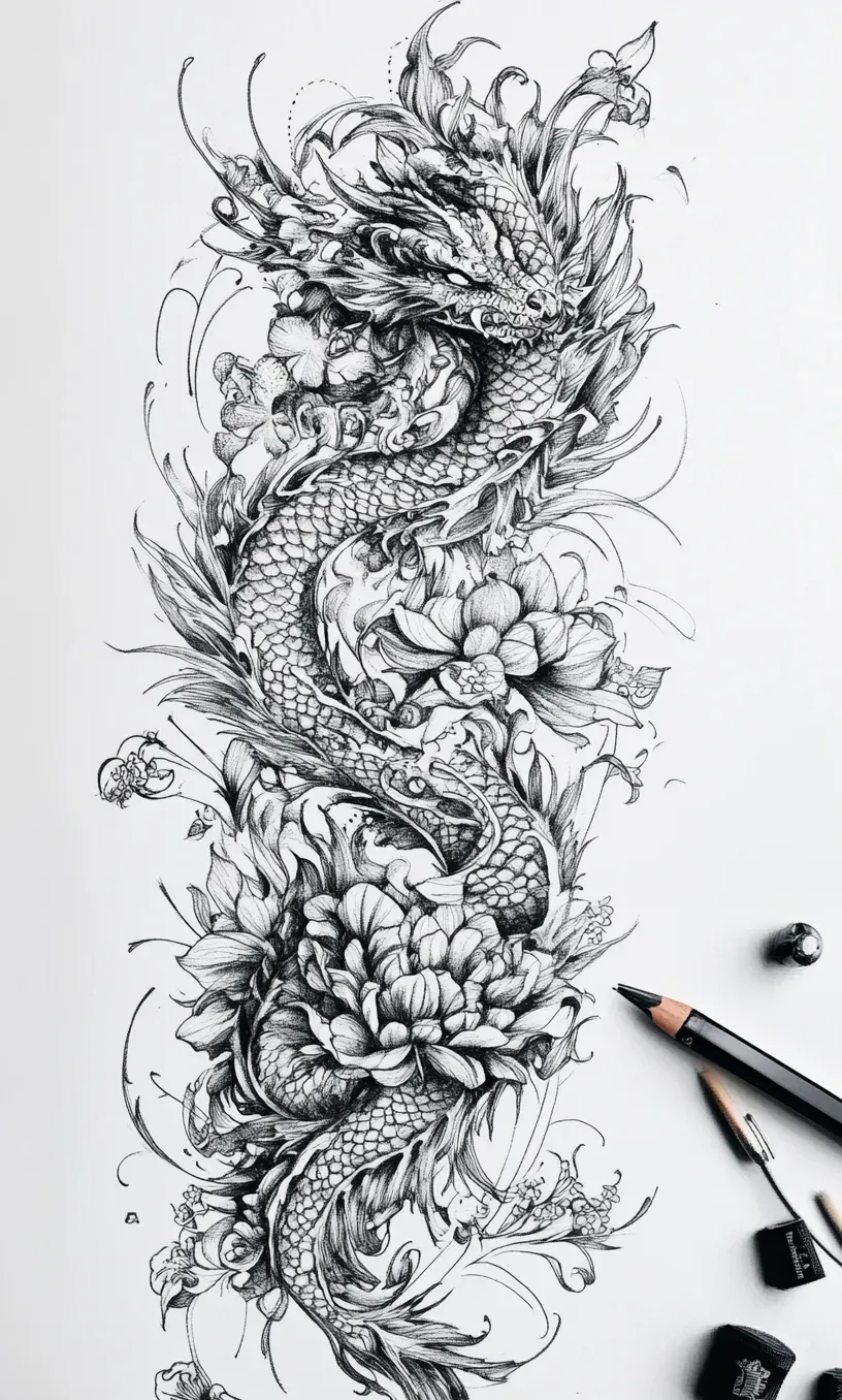 Upper Arm Tattoo Drawings-12