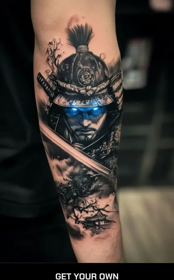 Blue eye samurai tattoo