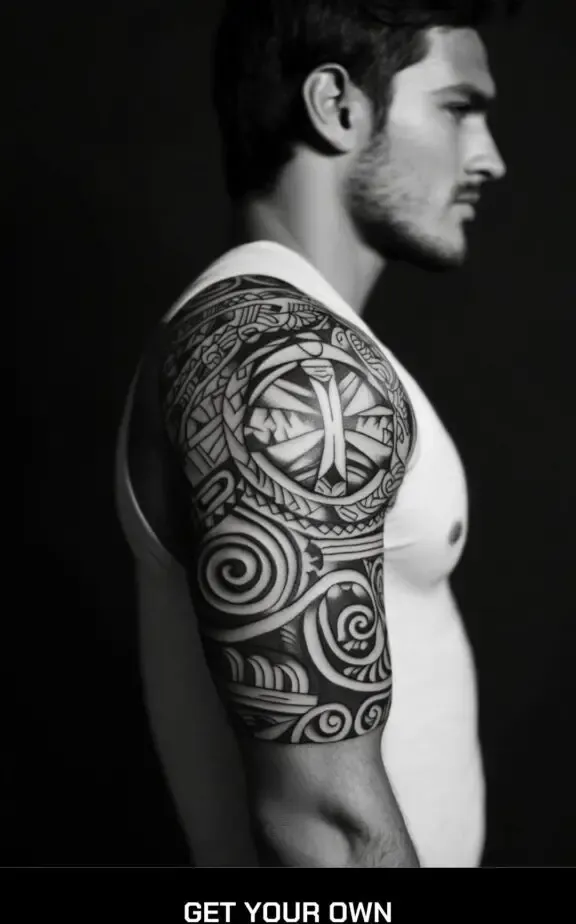 Maori upper arm tattoo idea