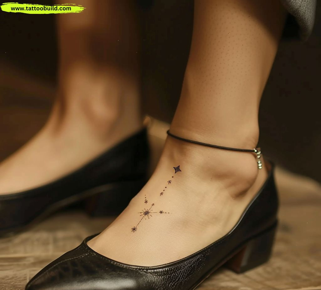 feet star tattoo designs