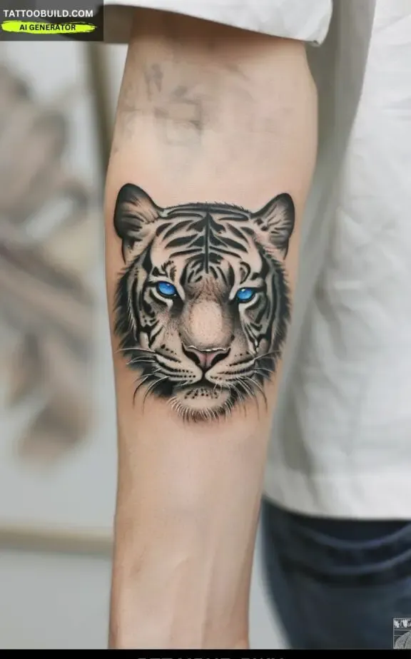 tiger women bracelet tattoo